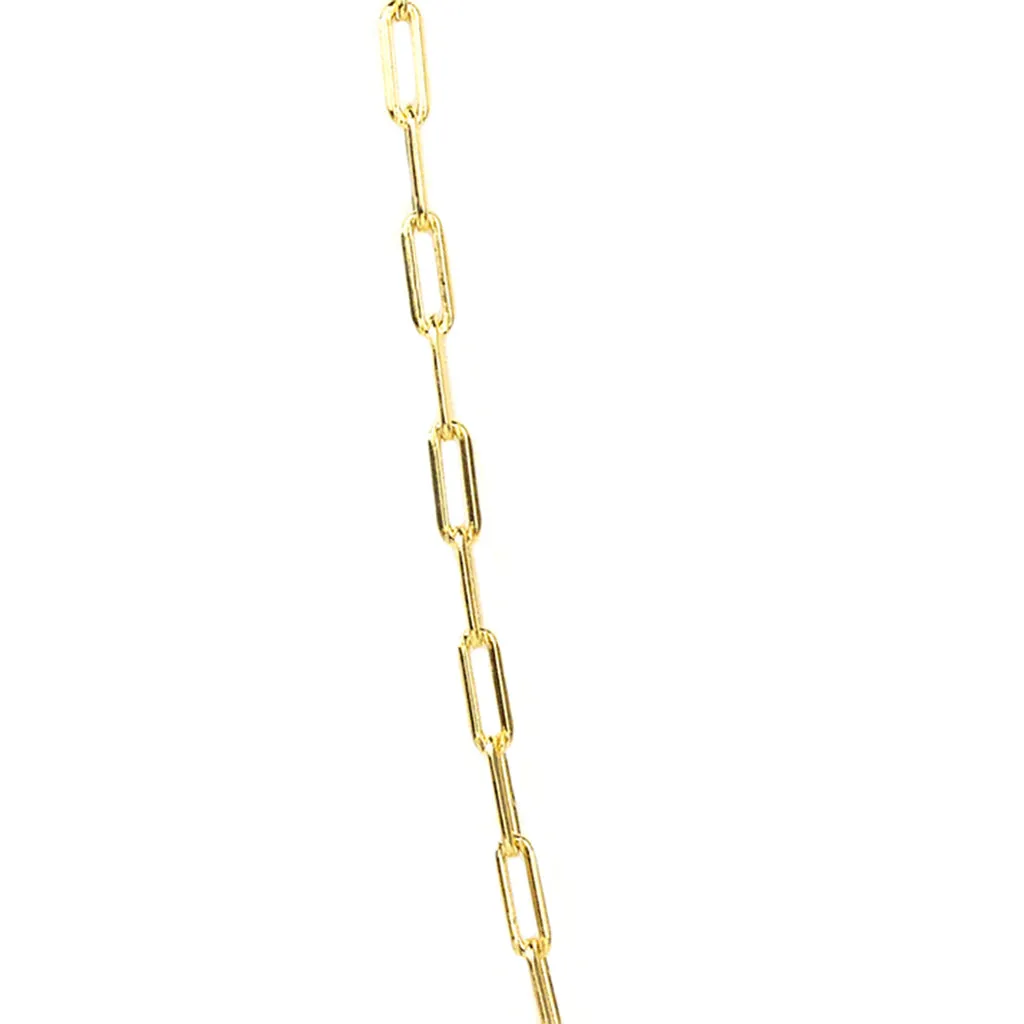 16" Small Link Chain Necklace in Gold