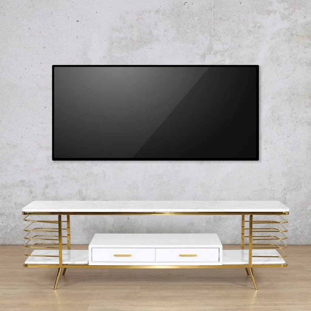 Alba Plasma TV Stand Gold - Available on Special Order Plan Only