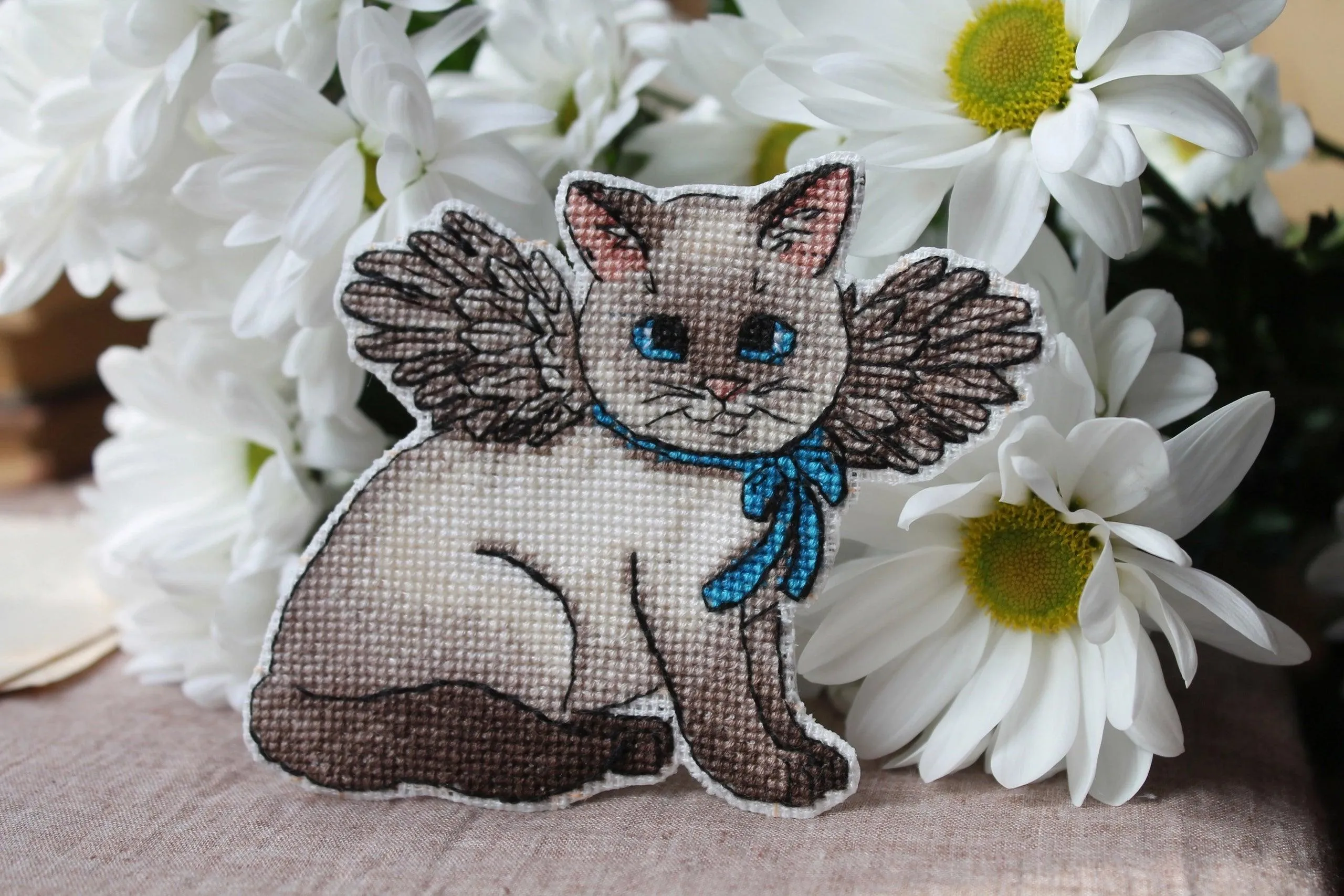 Angel Cat  - PDF Cross Stitch Pattern