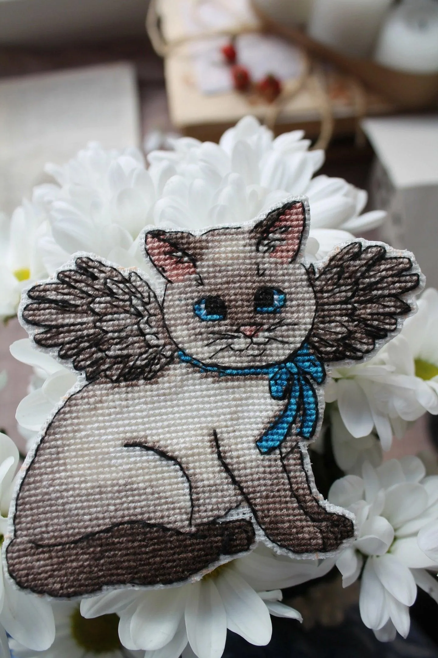 Angel Cat  - PDF Cross Stitch Pattern