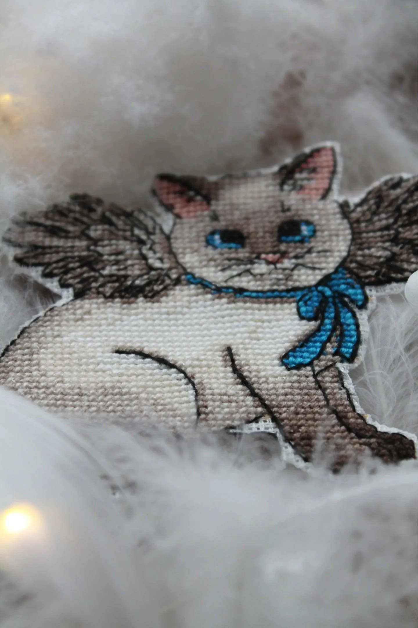 Angel Cat  - PDF Cross Stitch Pattern