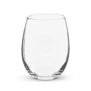 A.T. BAT LOGO STEMLESS WINE GLASS