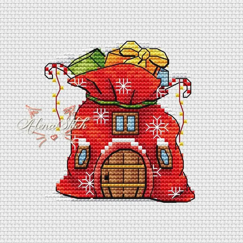 Bag of presents - PDF Cross Stitch Pattern