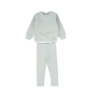 Bebe Jolee Sage Embroidered Bird Sweatshirt Set