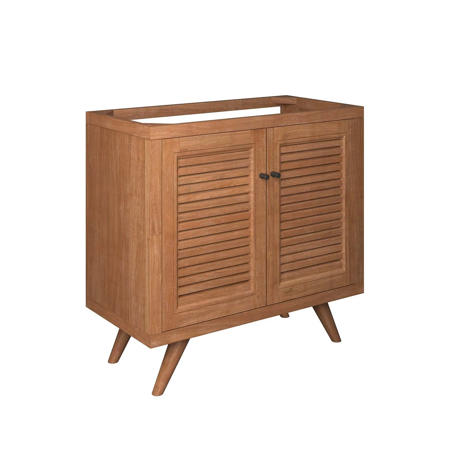 Birdie 36" Teak Wood Bathroom Vanity Cabinet (Sink Basin Not Included) by Modway