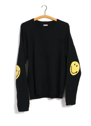 CHEF SMILIE PATCH | Long Sleeve T | Black