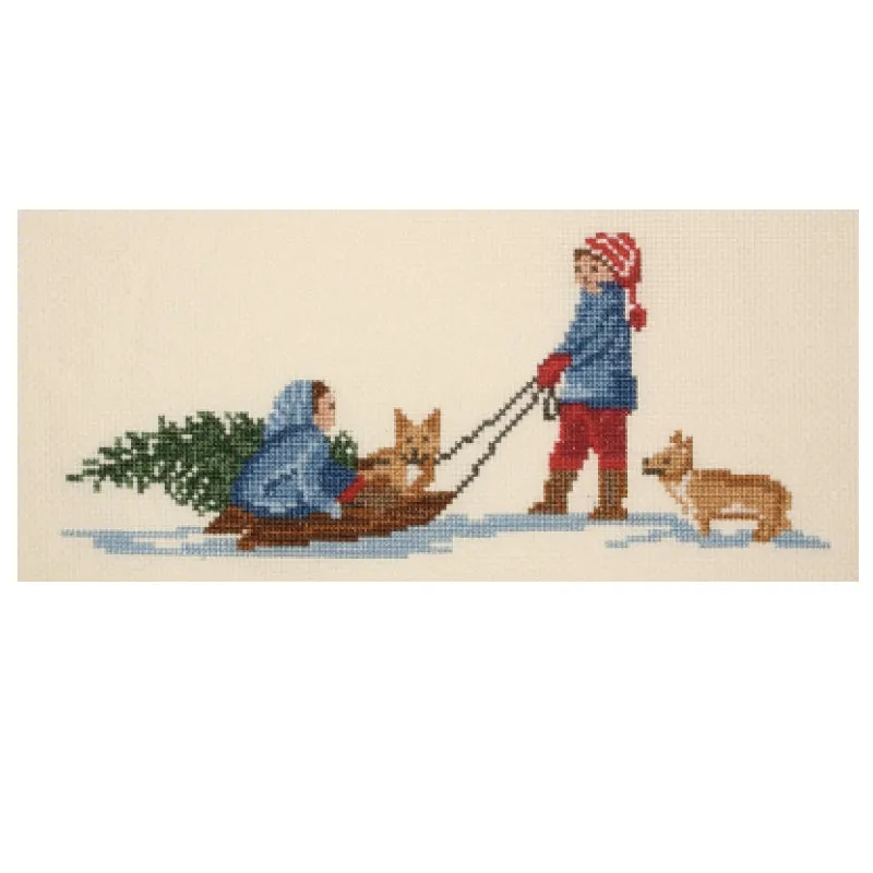 Cross Stitch Kit: Tasha Tudor "Homeward Bound"