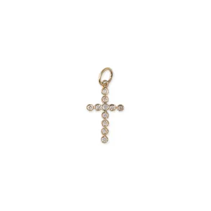 DIAMOND MILGRAIN CROSS