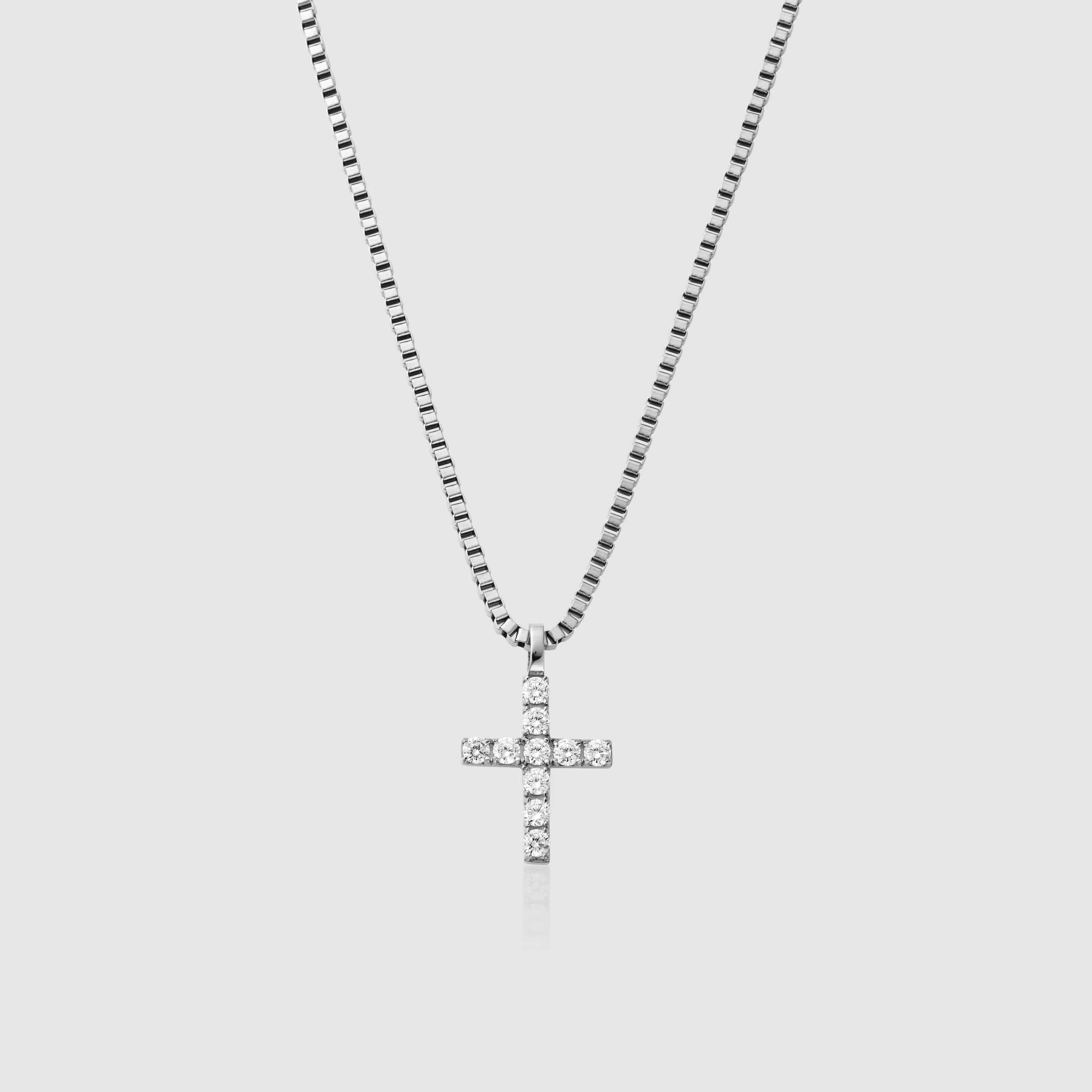 Iced Cross (Silver)