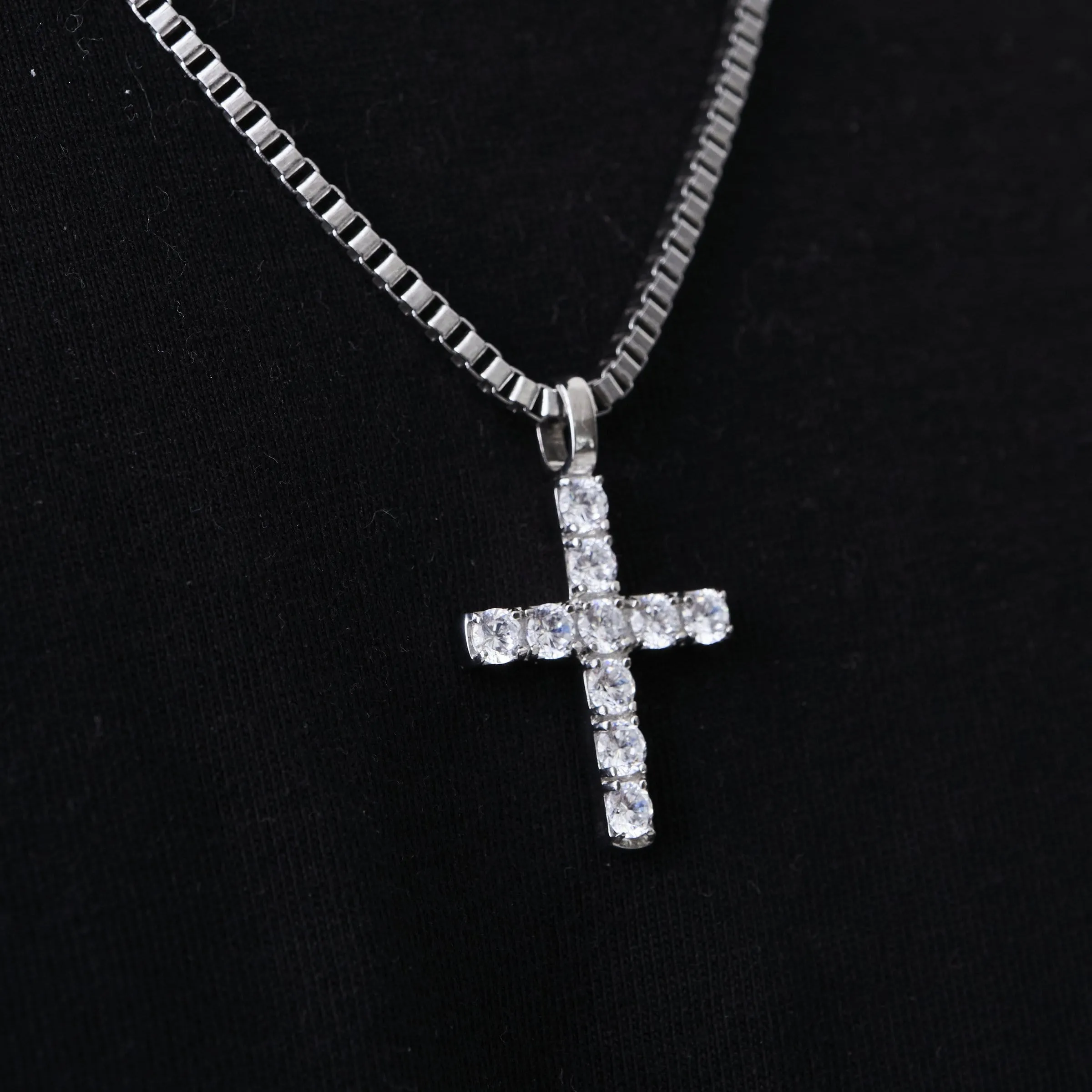 Iced Cross (Silver)