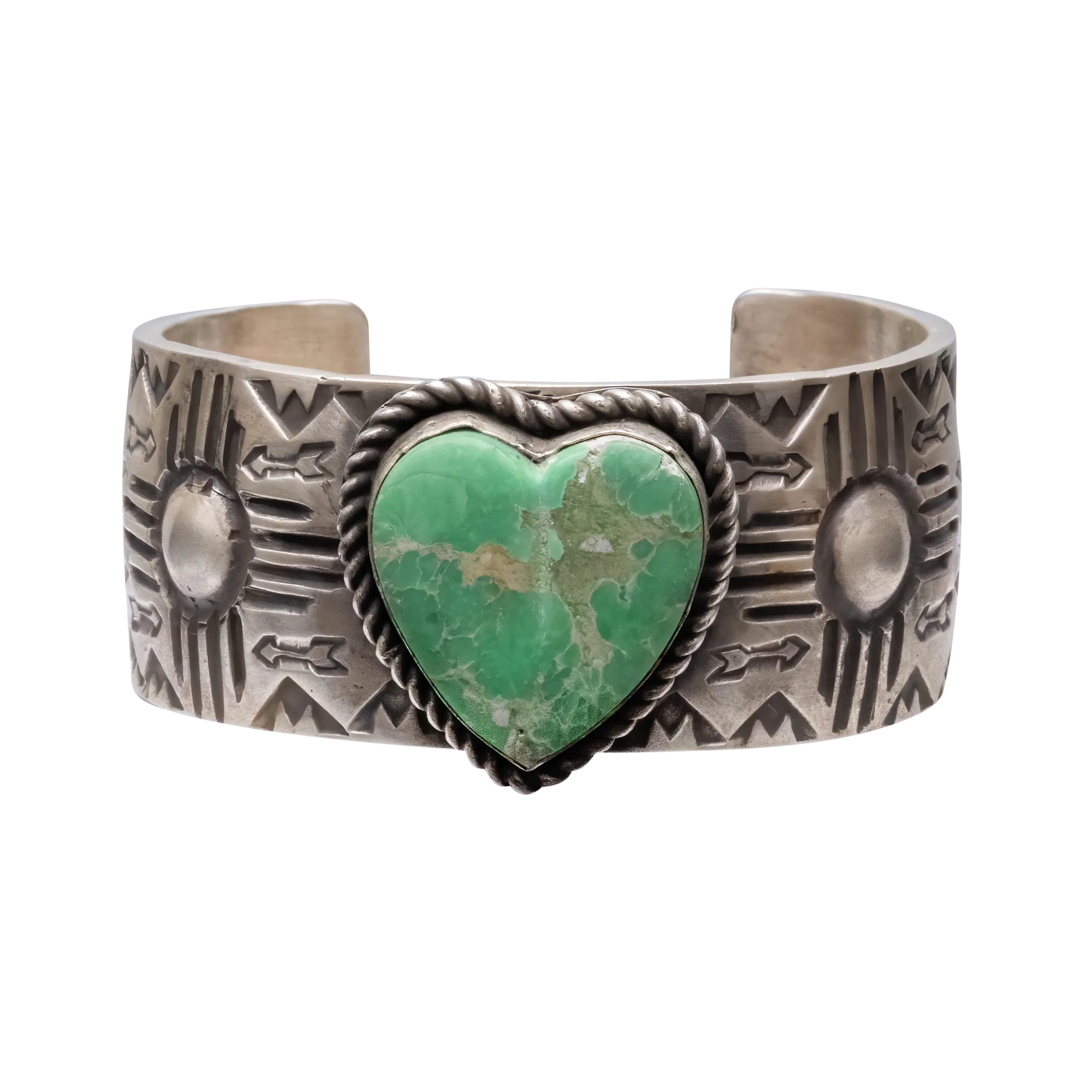 Kingman Turquoise Heart Cuff | Ronnie Willie