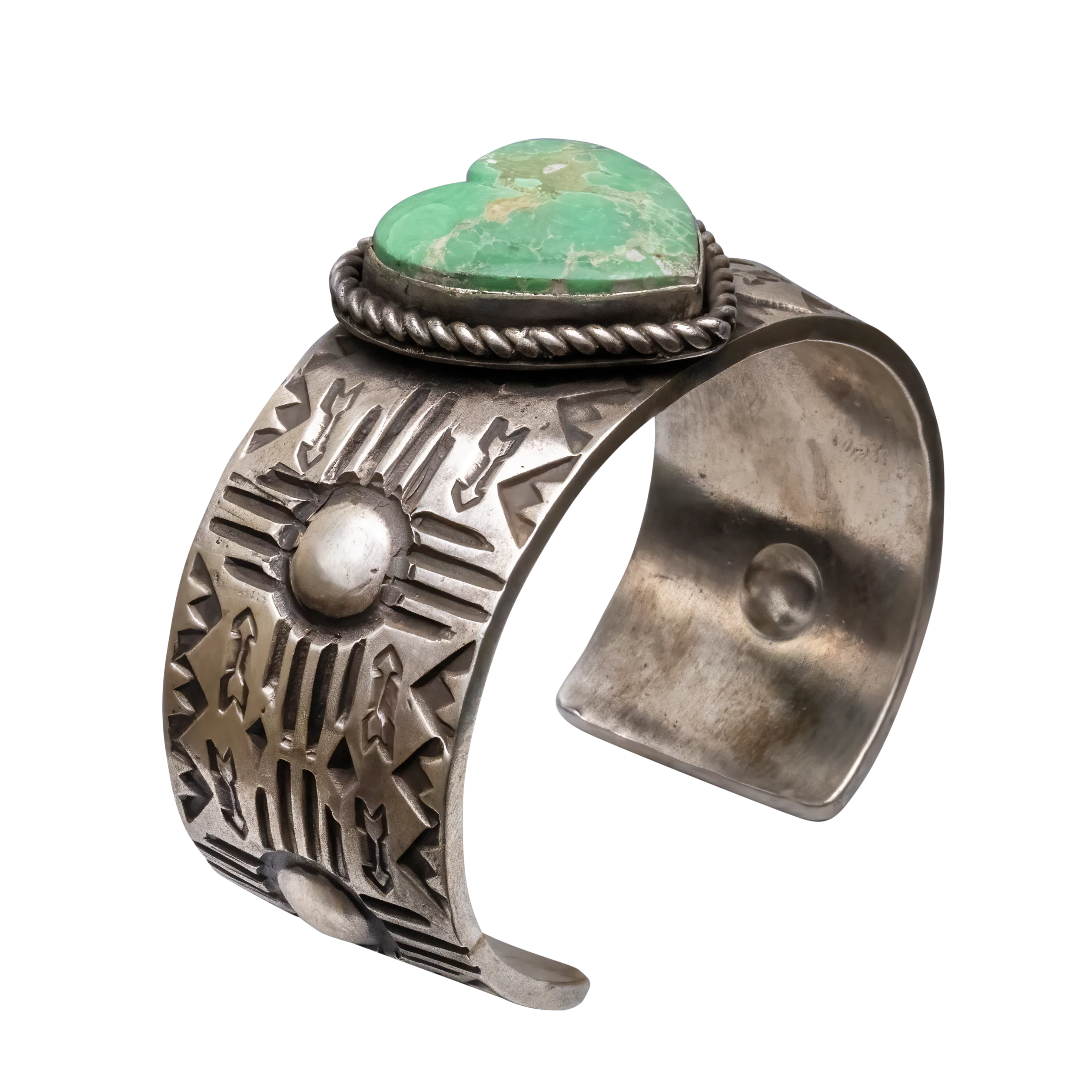 Kingman Turquoise Heart Cuff | Ronnie Willie