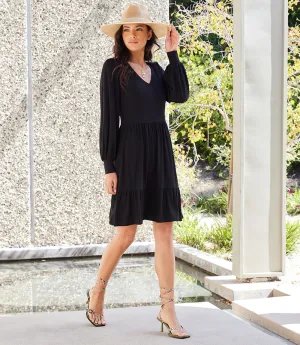 Long Sleeve Tiered Dress