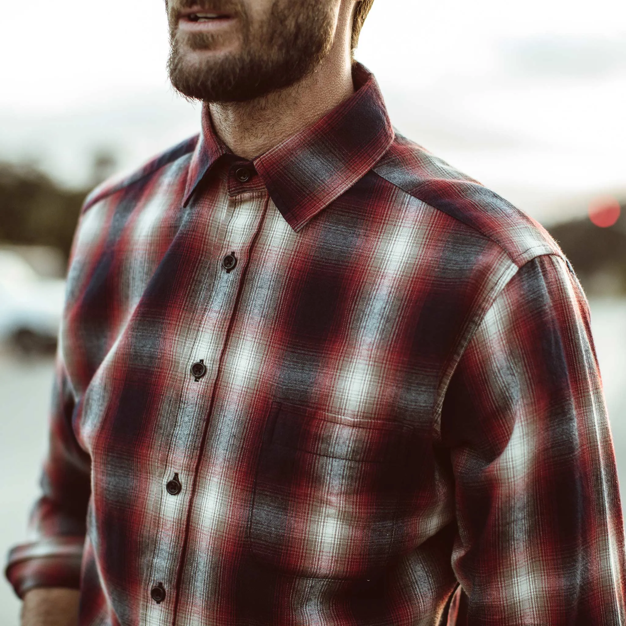 The California in Red Shadow Plaid